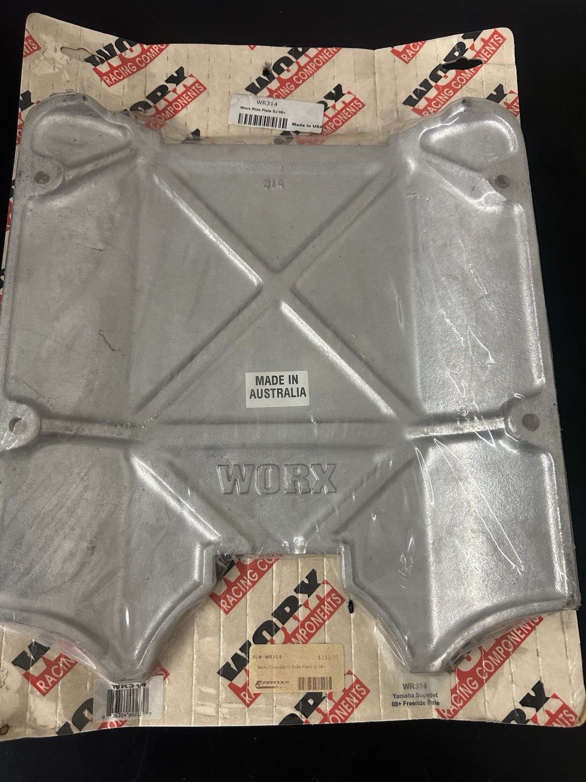 WORX Freeride Ride Plate D-Cut Yamaha Superjet 2008+ New